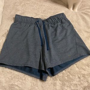 Woman’s Nike shorts, blue, size small